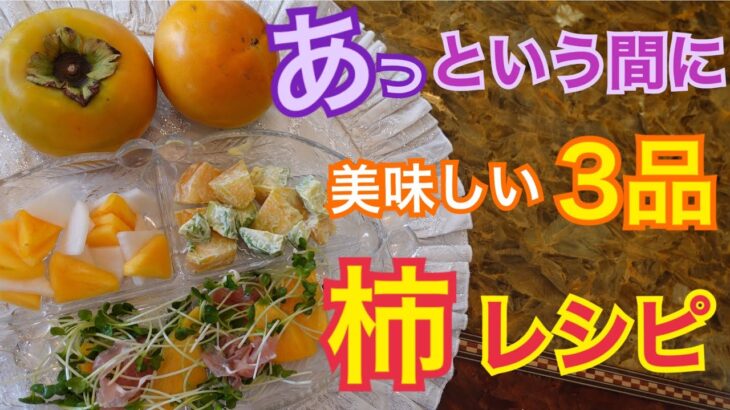 【動画】『かんたん柿のレシピ』
