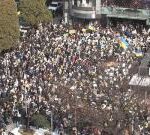 渋谷ハチ公前に群衆が･･･ 露 ウクライナ軍事侵攻に抗議