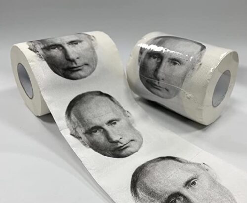 プーチン柄トイレットペーパー販売開始　「クソ野郎」に抗議