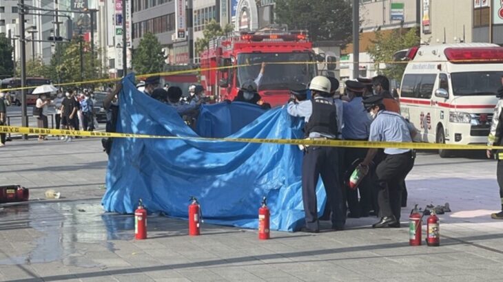 ＪＲ姫路駅前で焼身自殺図った男性、８時間後に死亡「介護に疲れた」「生きるの嫌になった」