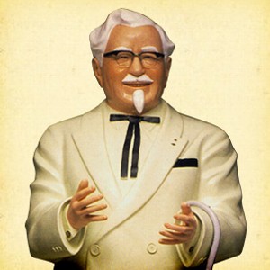 KFCのカーネル・サンダースってどんな人＆像のポーズは？