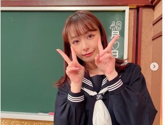 【芸能】宇垣美里、３１歳のセーラー服ショット披露「悶絶かわゆす」と歓喜の声