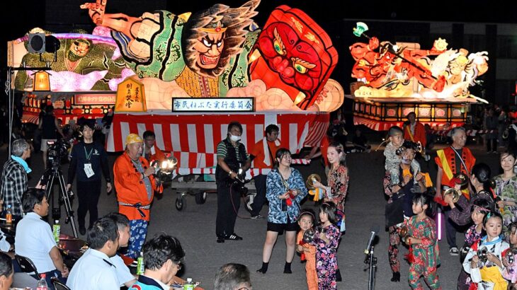 青森にじゃわめぐ夏が来た！県内最初のねぶた祭り、つがる市で開幕