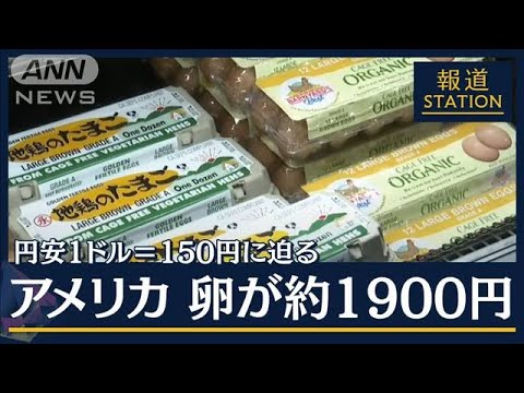 【緊急】アメリカ 　卵１パック約１９００円