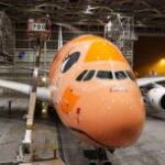 可愛い顔の『ANA巨大機オレンジA380』
