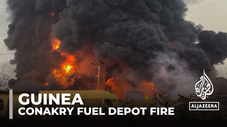 【動画】ギニアの石油施設で大火災。被害にあった人々がインタビューに答える