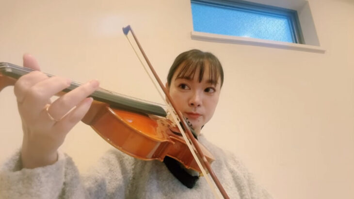 【芸能】保田圭「見よう見まねで」独学のバイオリン演奏を披露「初心者とは思えない！」「すごい」と反響